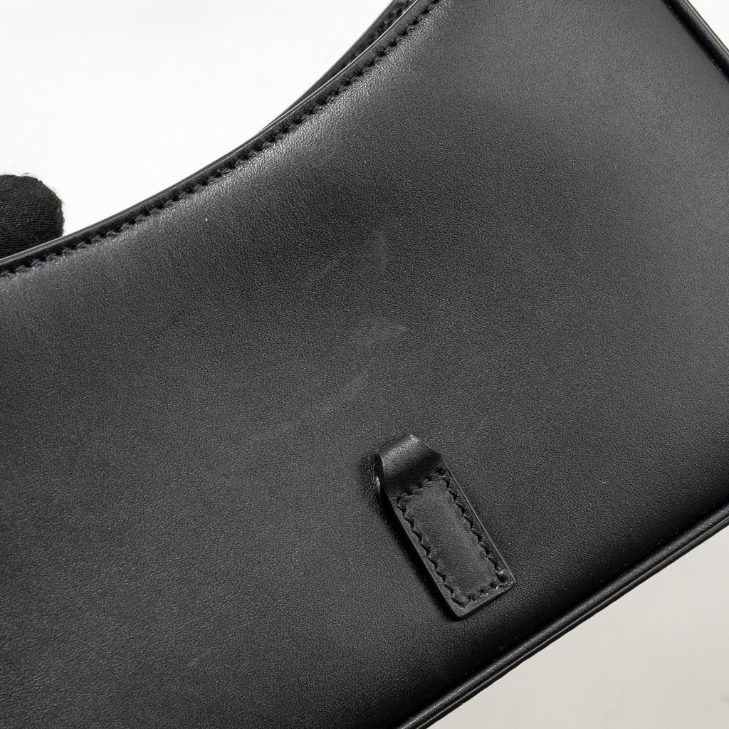 SAINT LAURENT/YSL MINI LE 5 A 7 HOBO BAG SMOOTH CALFSKIN BLACK GHW