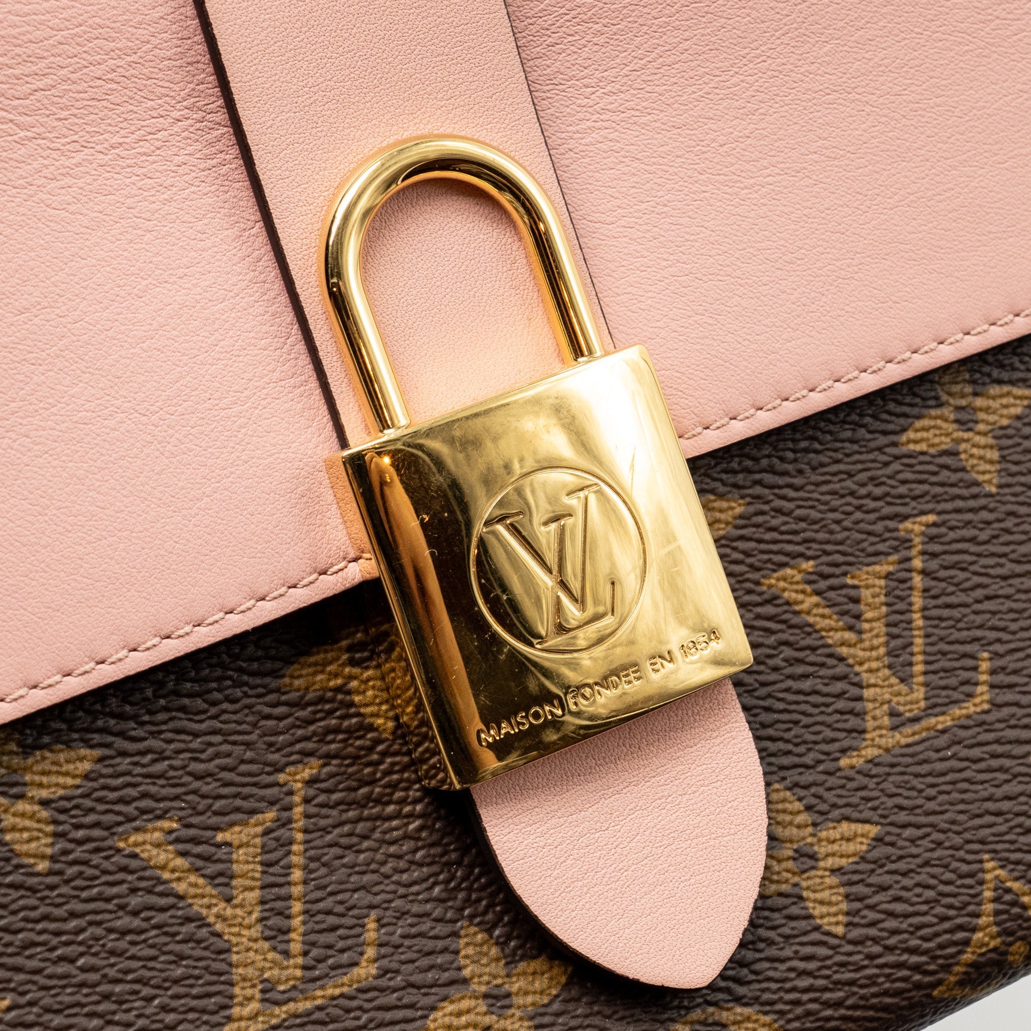 LOUIS VUITTON LOCKY BB MONOGRAM CANVAS/ROSE POUDRE GHW