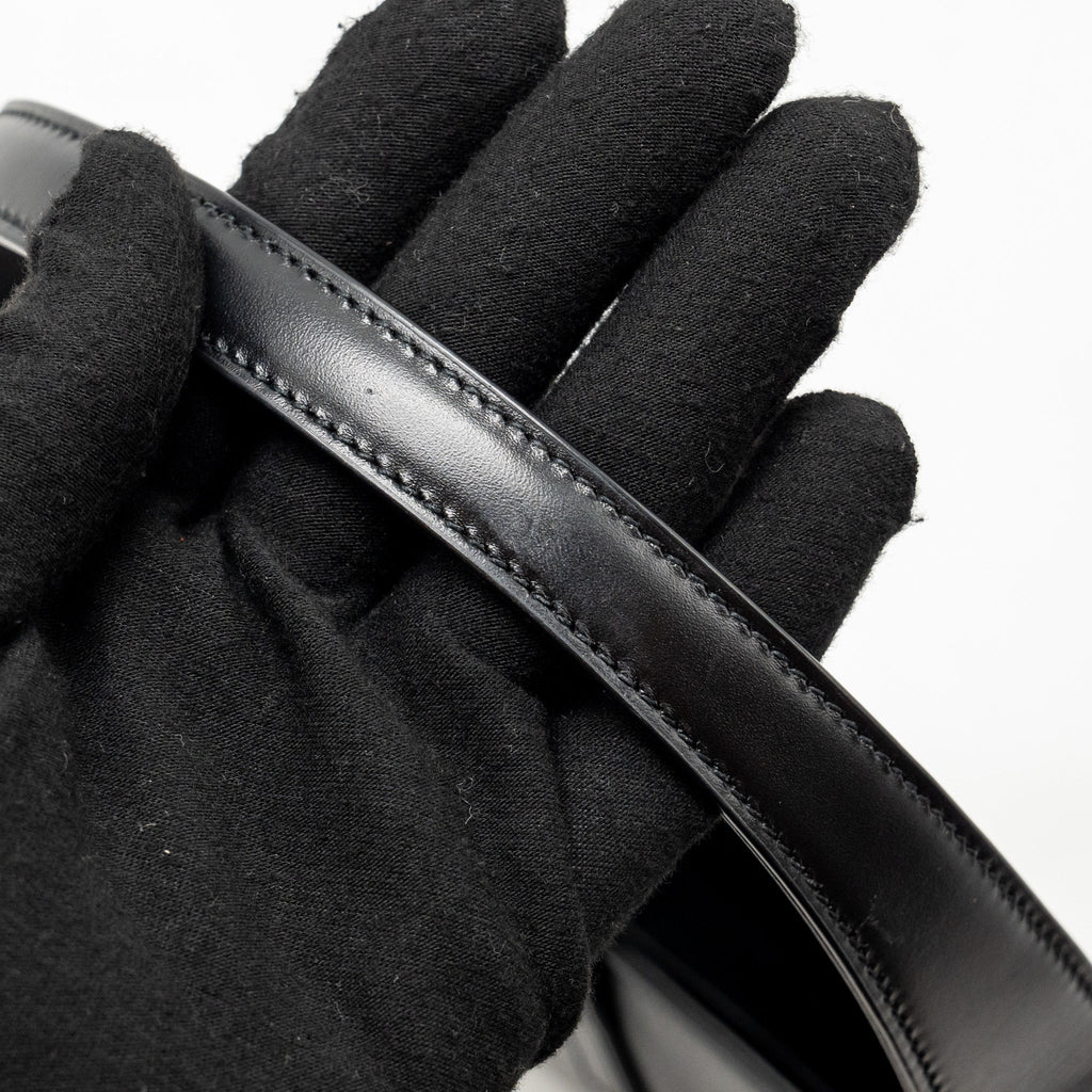 SAINT LAURENT/YSL MINI LE 5 A 7 HOBO BAG SMOOTH CALFSKIN BLACK GHW