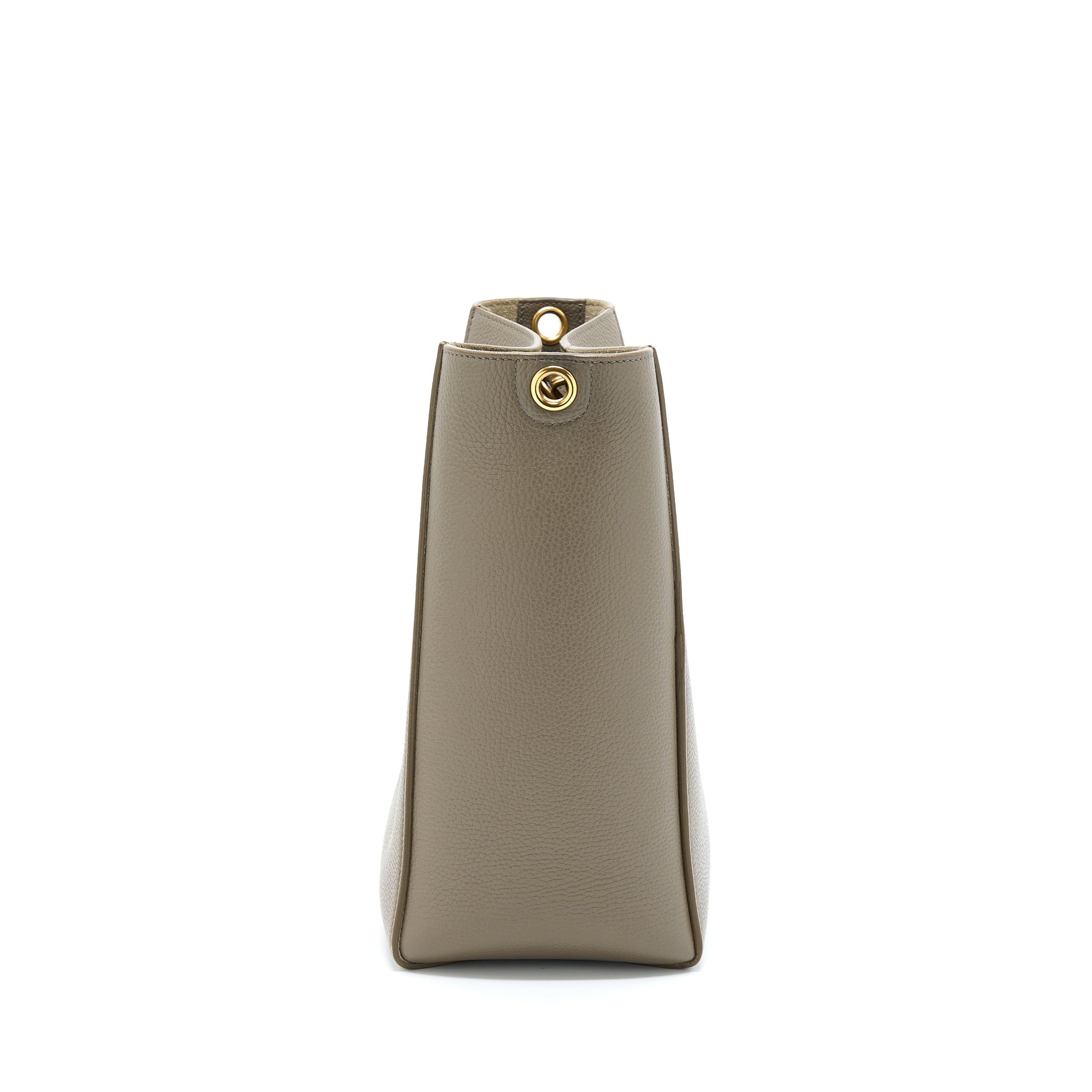 CELINE SMALL SANGLE BUCKET BAG LIGHT GREY GHW