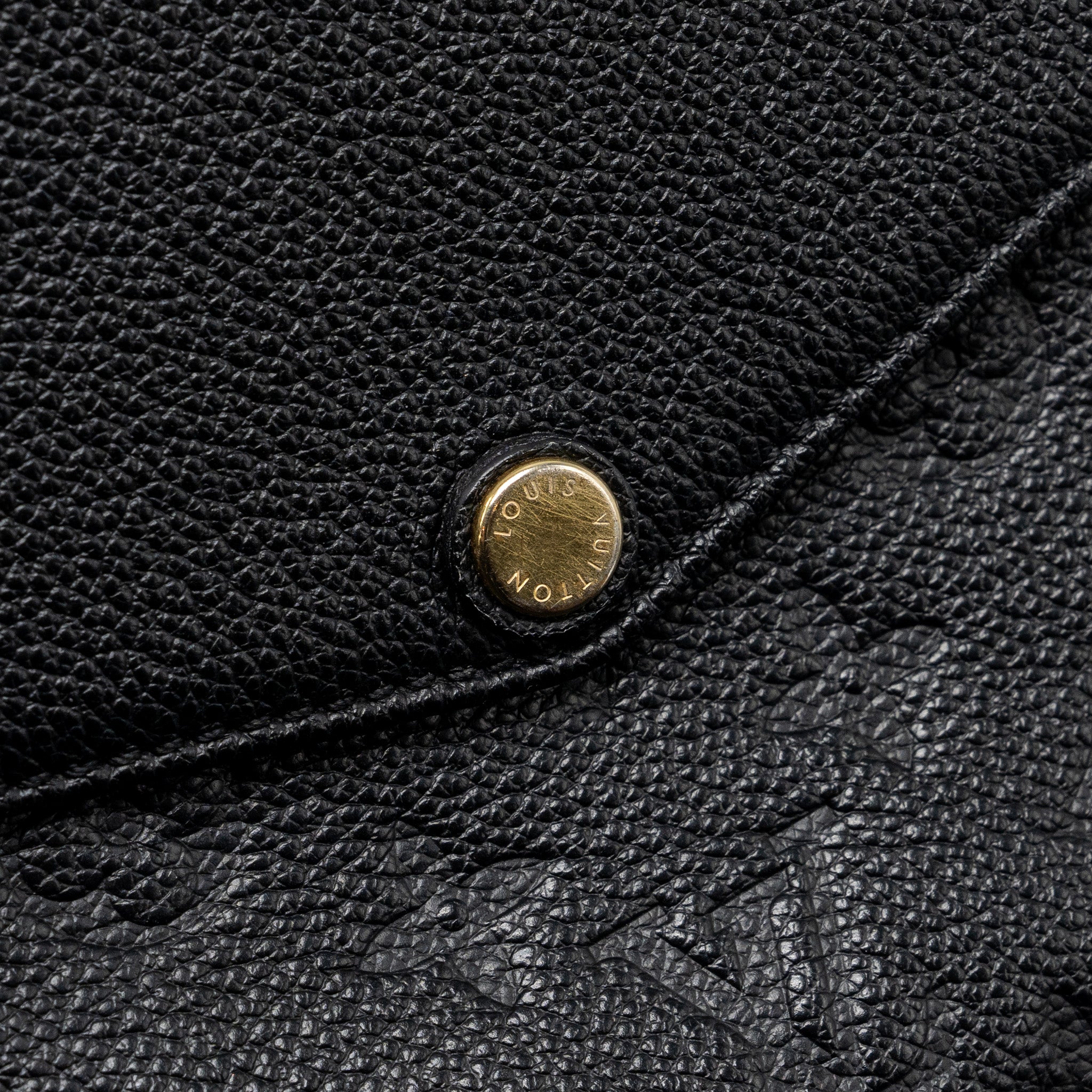 LOUIS VUITTON ENVELOP POCHETTE MONOGRAM EMPREINTE BLACK GHW