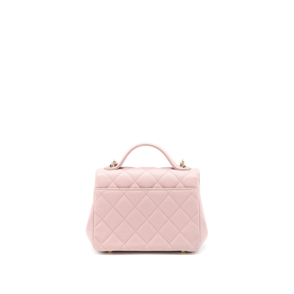 CHANEL SMALL BUSINESS AFFINITY BAG CAVIAR LIGHT PINK LGHW