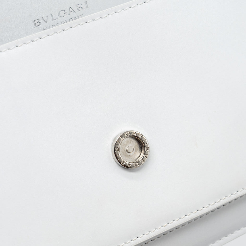 BVLGARI SERPENTI FOREVER EAST-WEST SHOULDER BAG CALFSKIN WHITE SHW