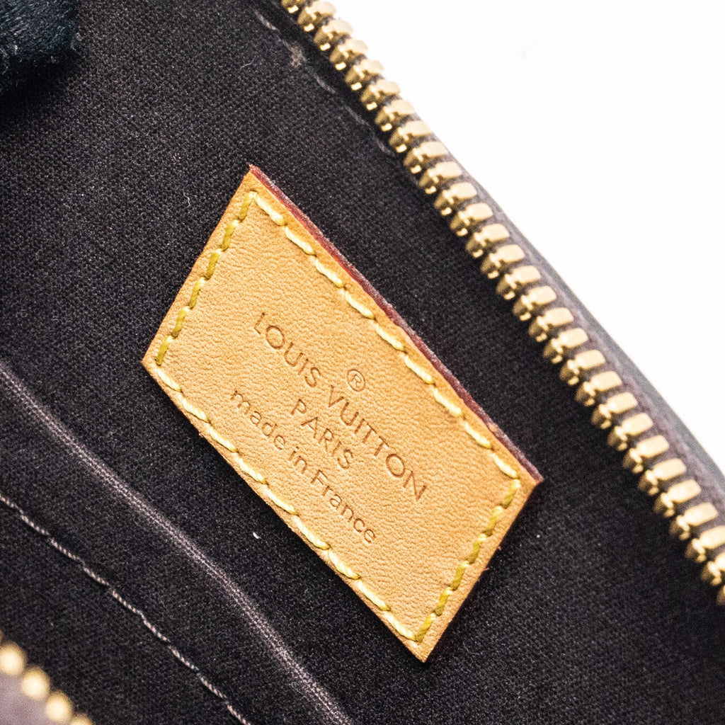 LOUIS VUITTON ALMA BB MONOGRAM PATENT AMARANTE PURPLE GHW