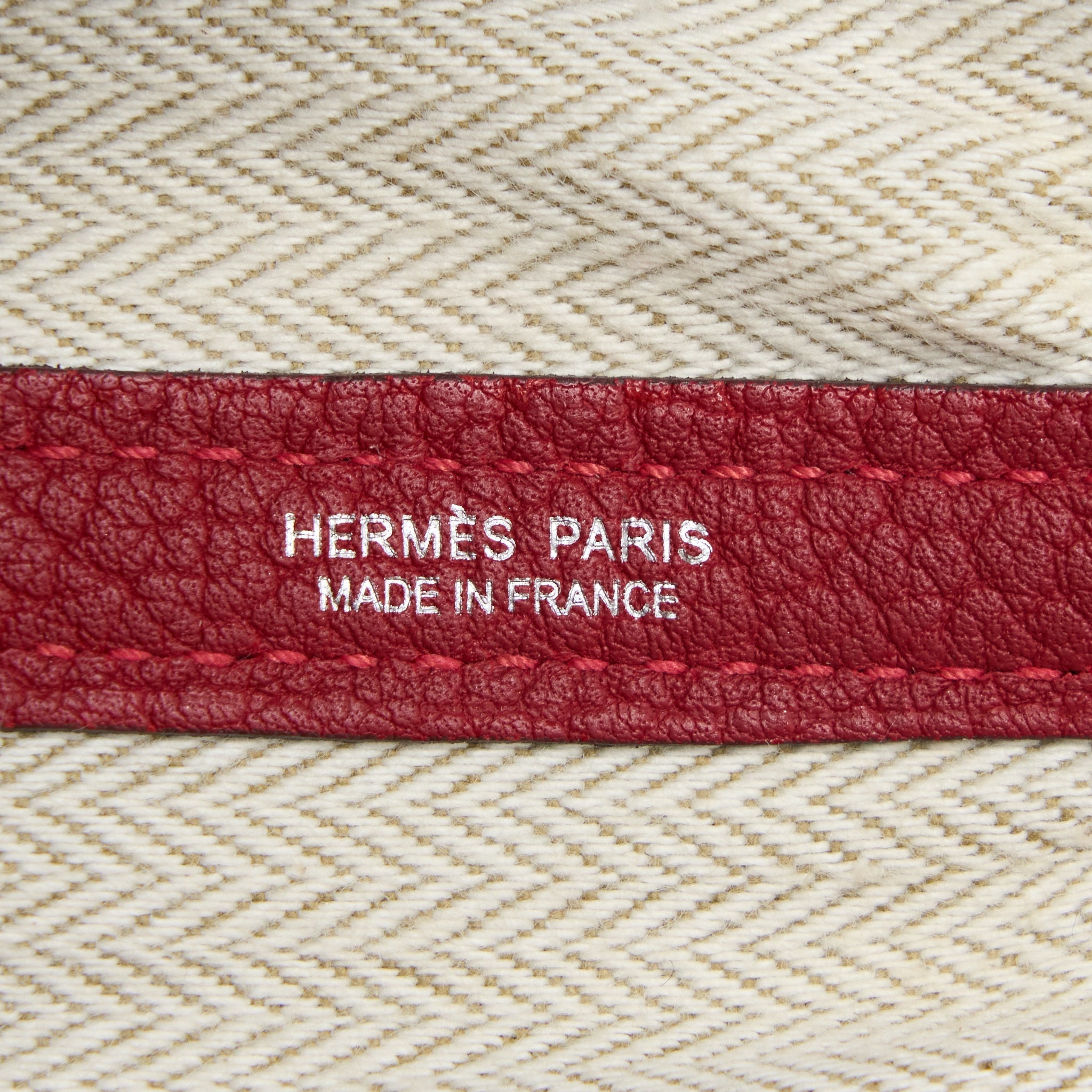 HERMES GARDEN PARTY 36 DARK RED SHW