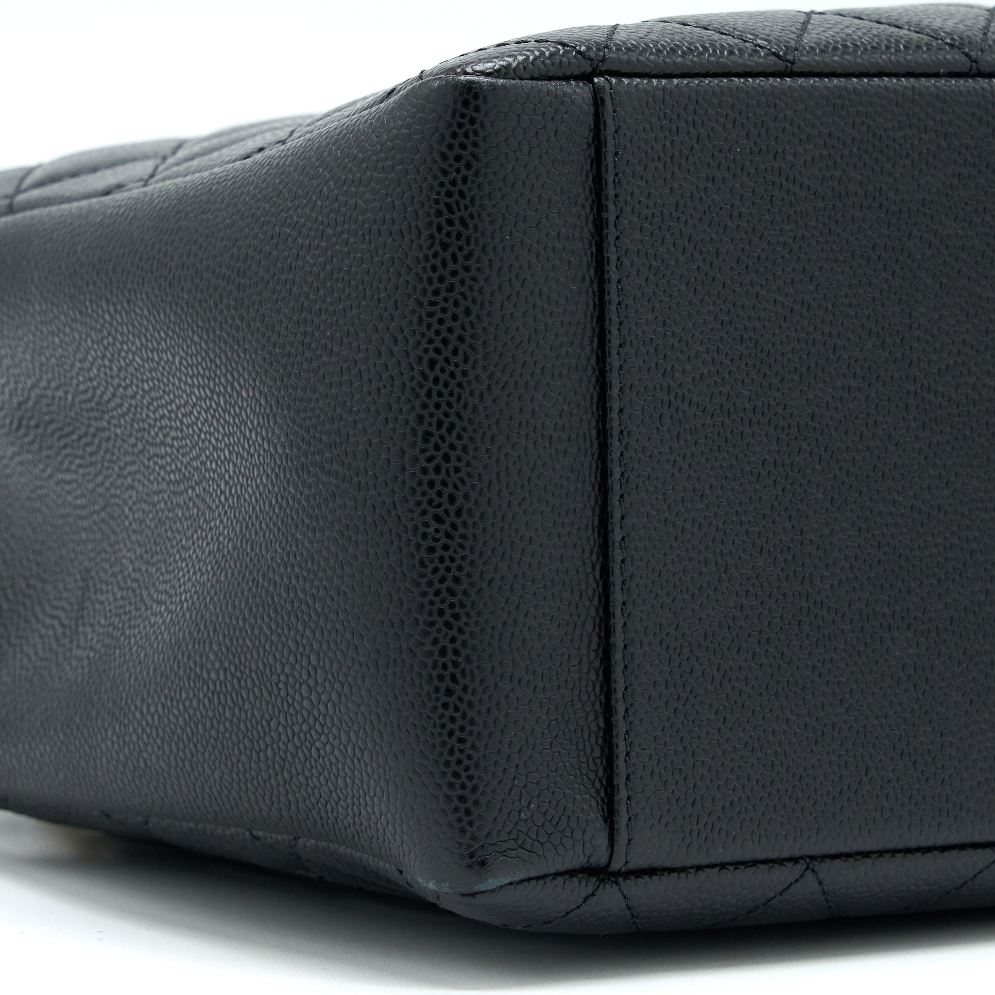 CHANEL GRAND SHOPPING TOTE BAG CAVIAR BLACK GHW