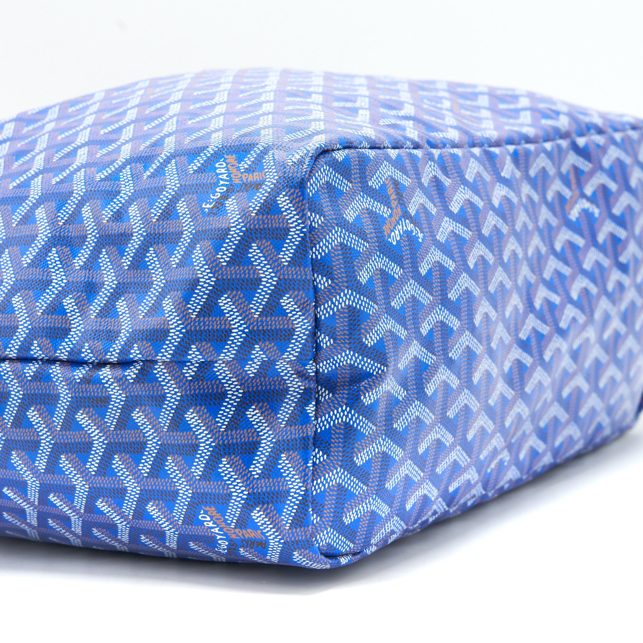 GOYARD SAINT LOUIS TOTE BAG PM BLUE