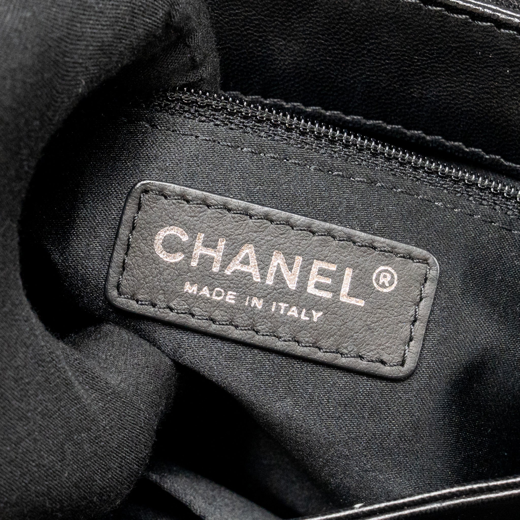CHANEL COCO LOOP SINGLE FLAP BAG LAMBSKIN BLACK SHW