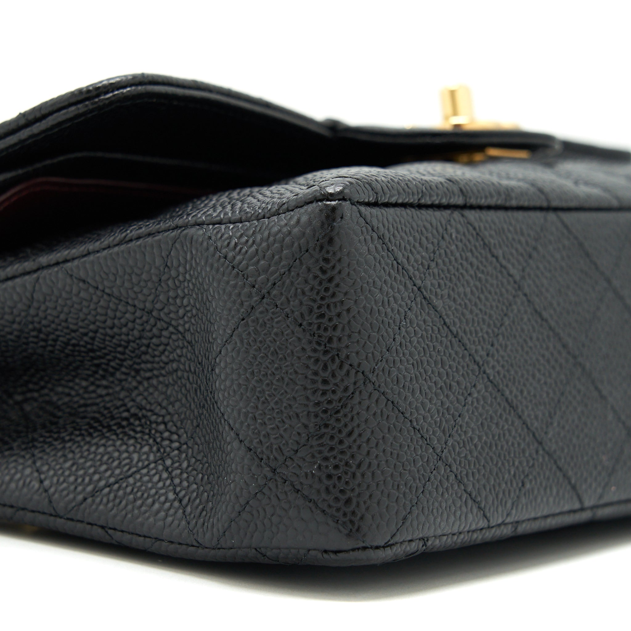 CHANEL SMALL CLASSIC DOUBLE FLAP CAVIAR BLACK GHW