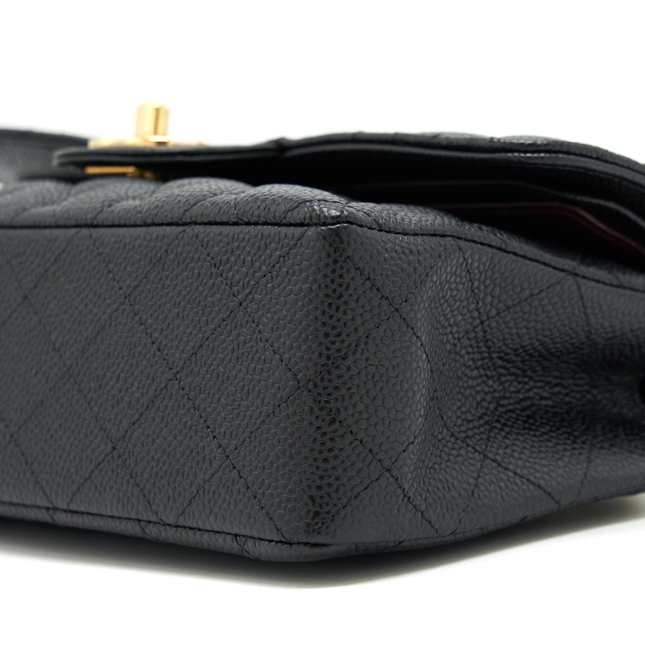 CHANEL SMALL CLASSIC DOUBLE FLAP CAVIAR BLACK GHW