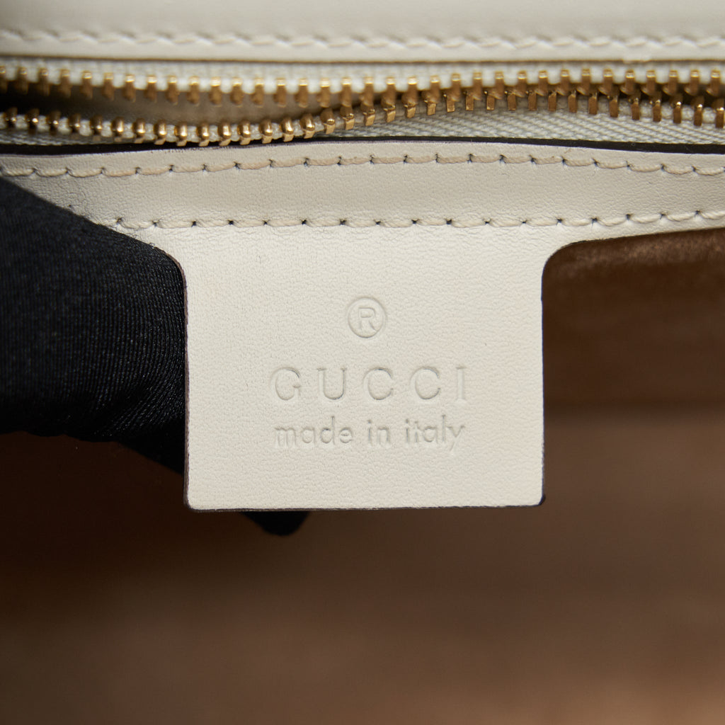 GUCCI SMALL SYLVIE BAG WHITE