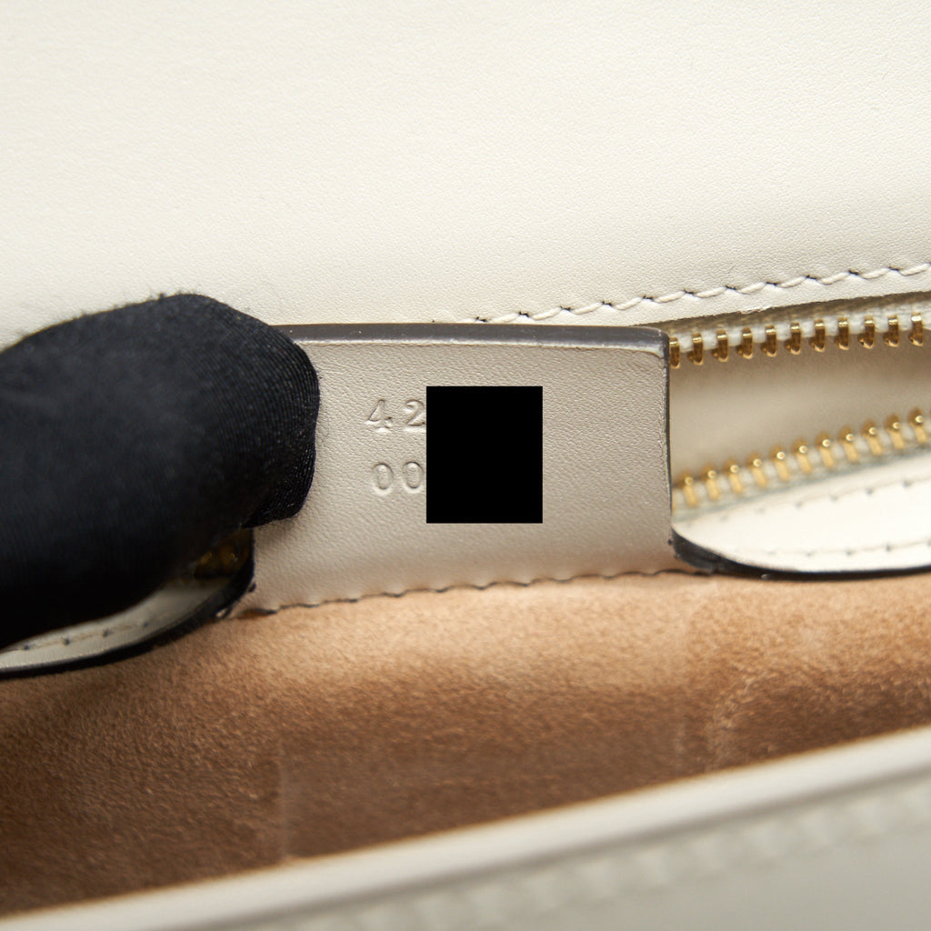 GUCCI SMALL SYLVIE BAG WHITE