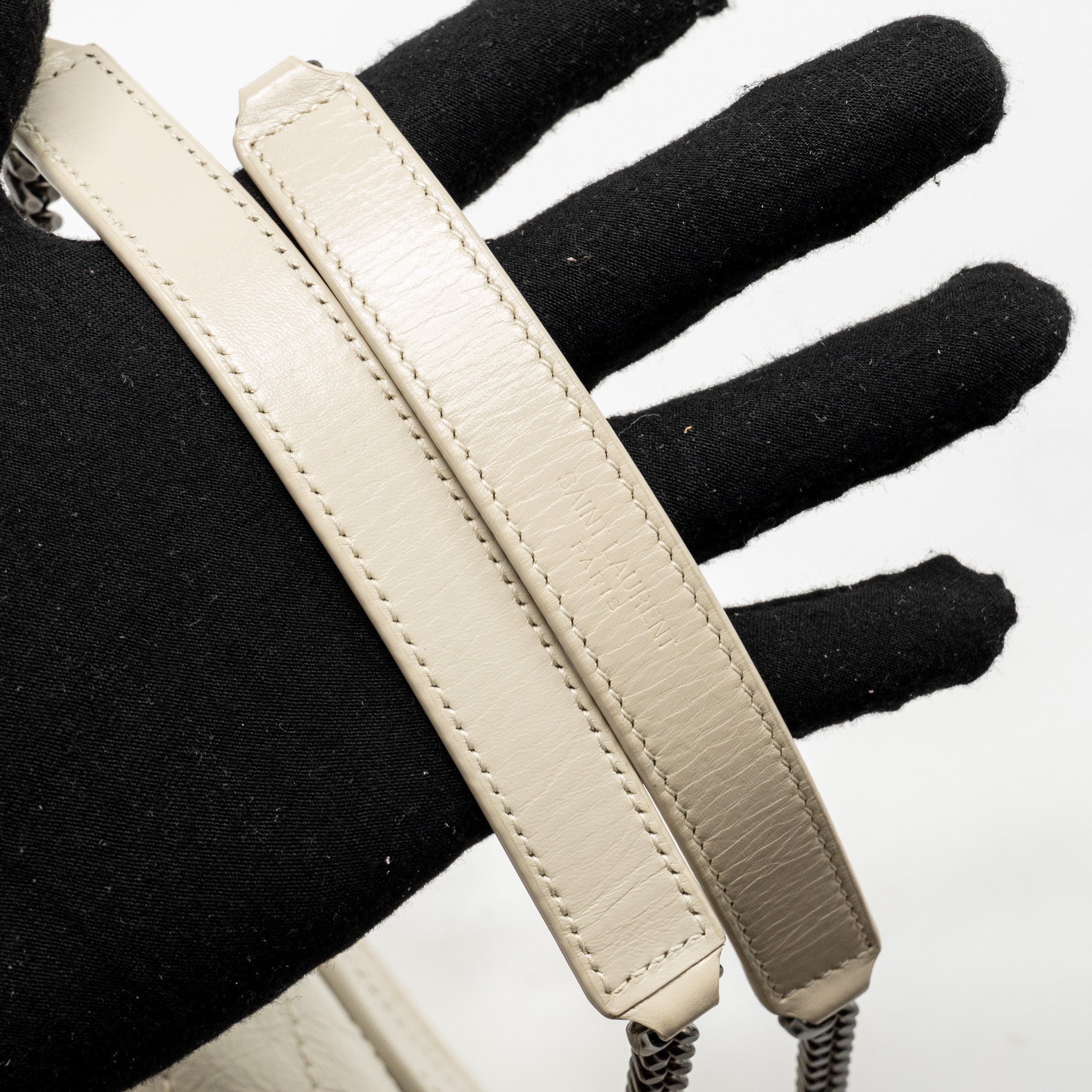 SAINT LAURENT / YSL NIKI BABY CALFSKIN CREAM SHW
