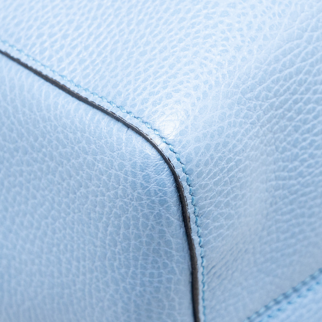 GUCCI MEDIUM SWING TOTE BAG CALFSKIN BLUE GHW