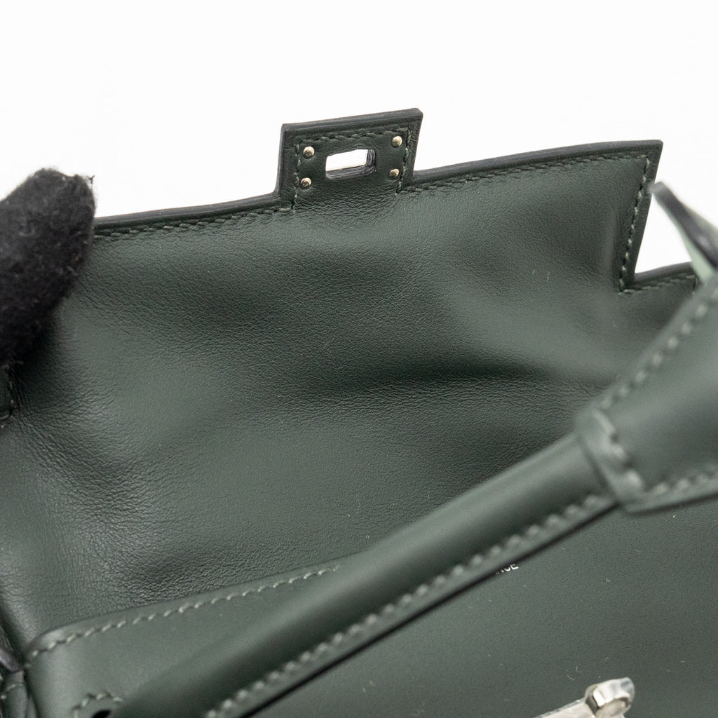HERMES KELLY DOLE SWIFT VERT FONCE/VERT PEPPERMINT SHW