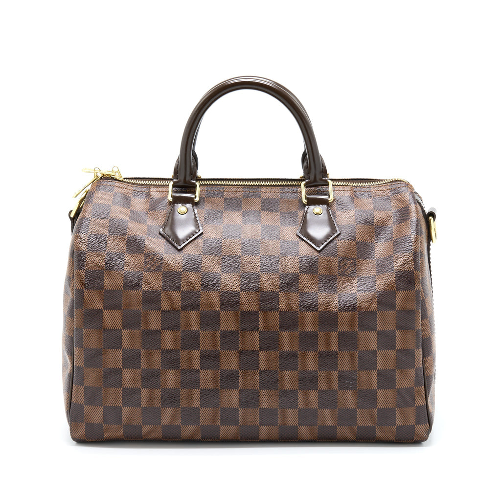 LOUIS VUITTON SPEEDY BANDOULIERE 30 DAMIER EBENE CANVAS