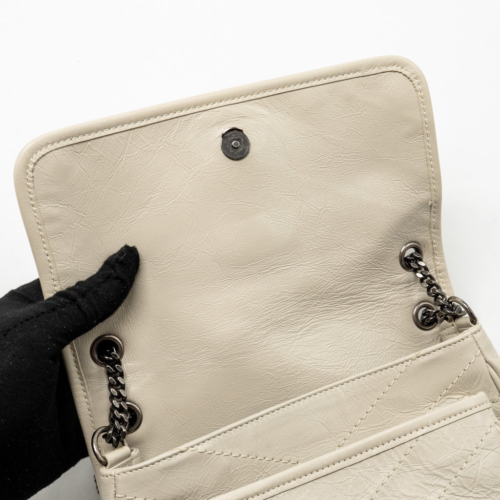 SAINT LAURENT / YSL NIKI BABY CALFSKIN CREAM SHW