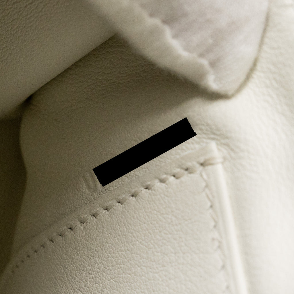 HERMES KELLY POCHETTE SWIFT 01 BLANC GHW
