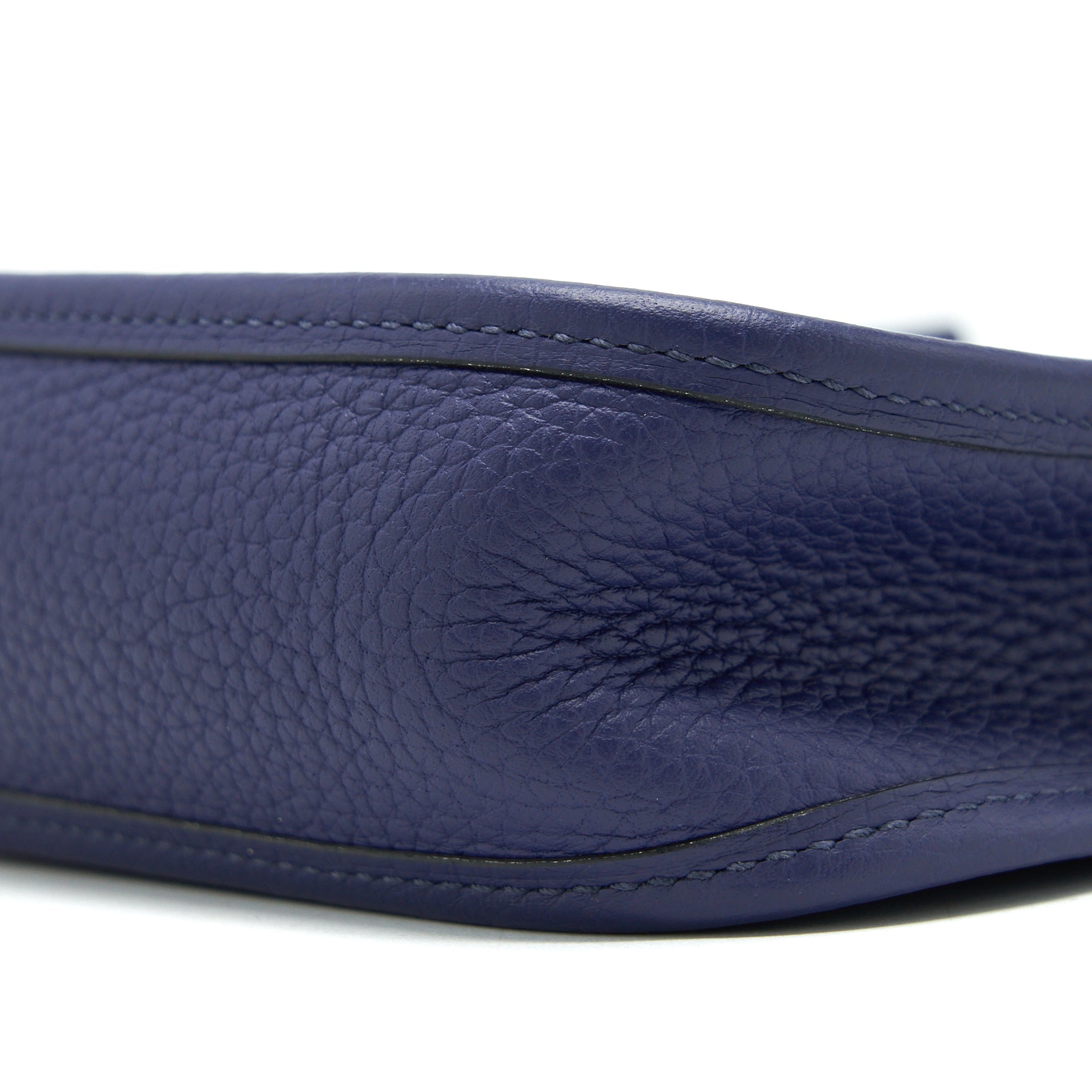 HERMES MINI EVELYNE 16 AMAZON BAG BLUE ENCRE SHW