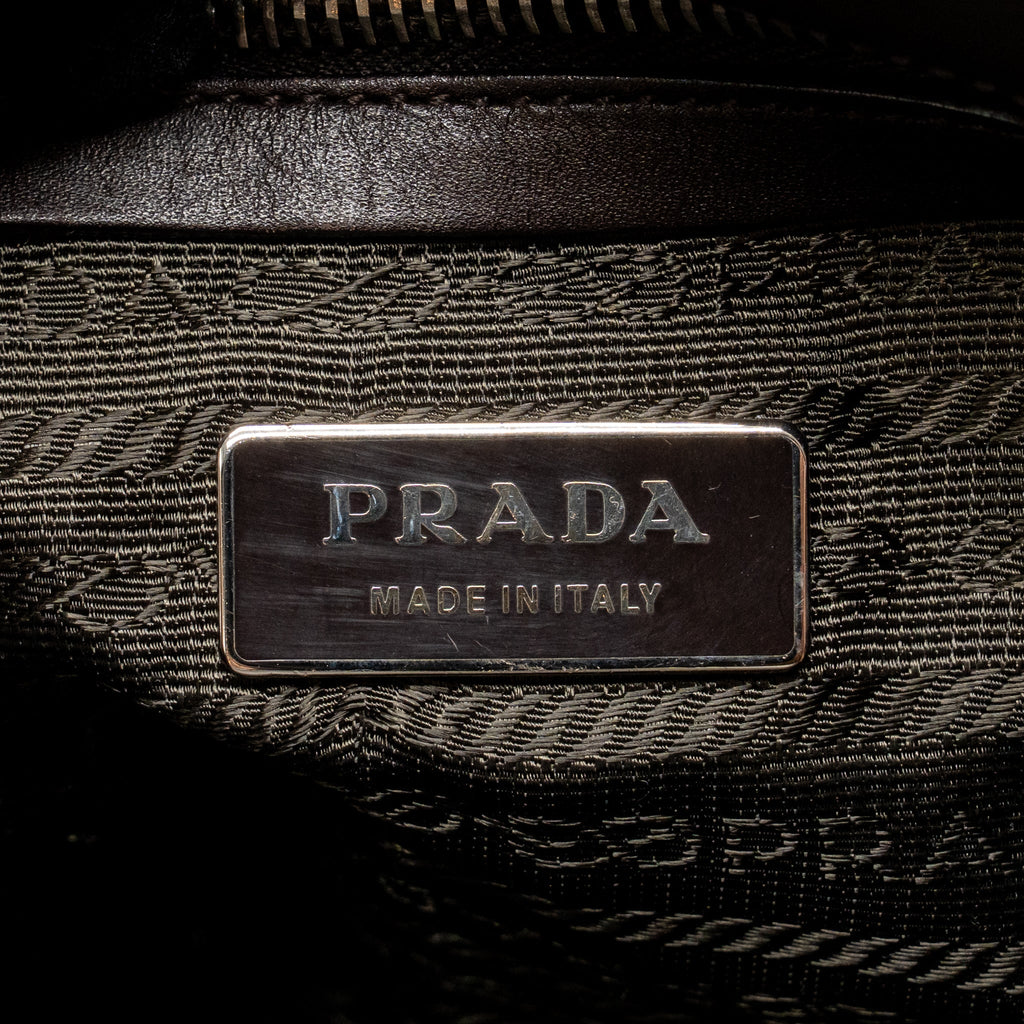 PRADA LEOPARD PRINT SHOULDER BAG PONYHAIR MULTICOLOURED SHW