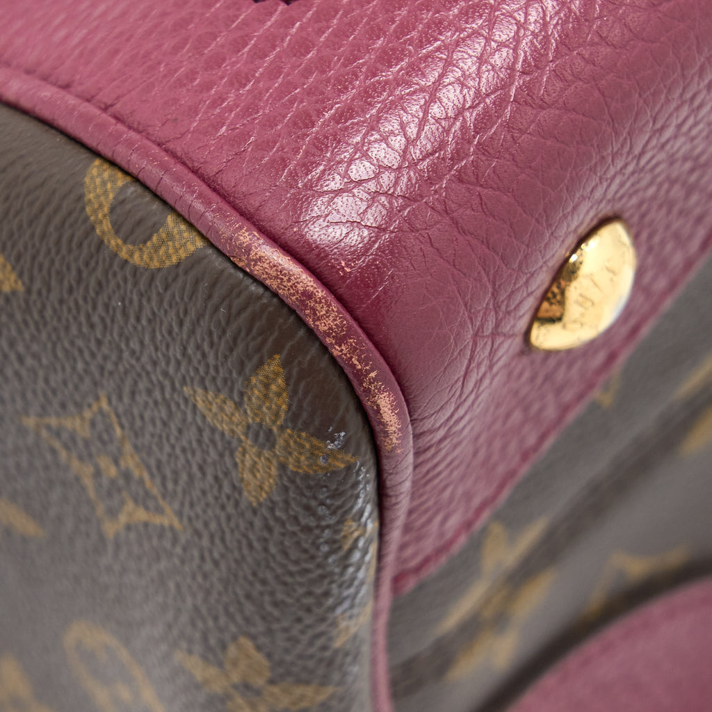 LOUIS VUITTON TOP HANDLE CROSSBODY TOTE BAG MONOGRAM CANVAS GHW