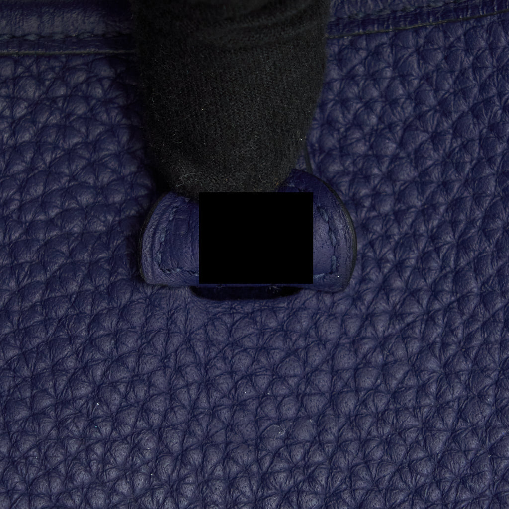 HERMES MINI EVELYNE 16 AMAZON BAG BLUE ENCRE SHW