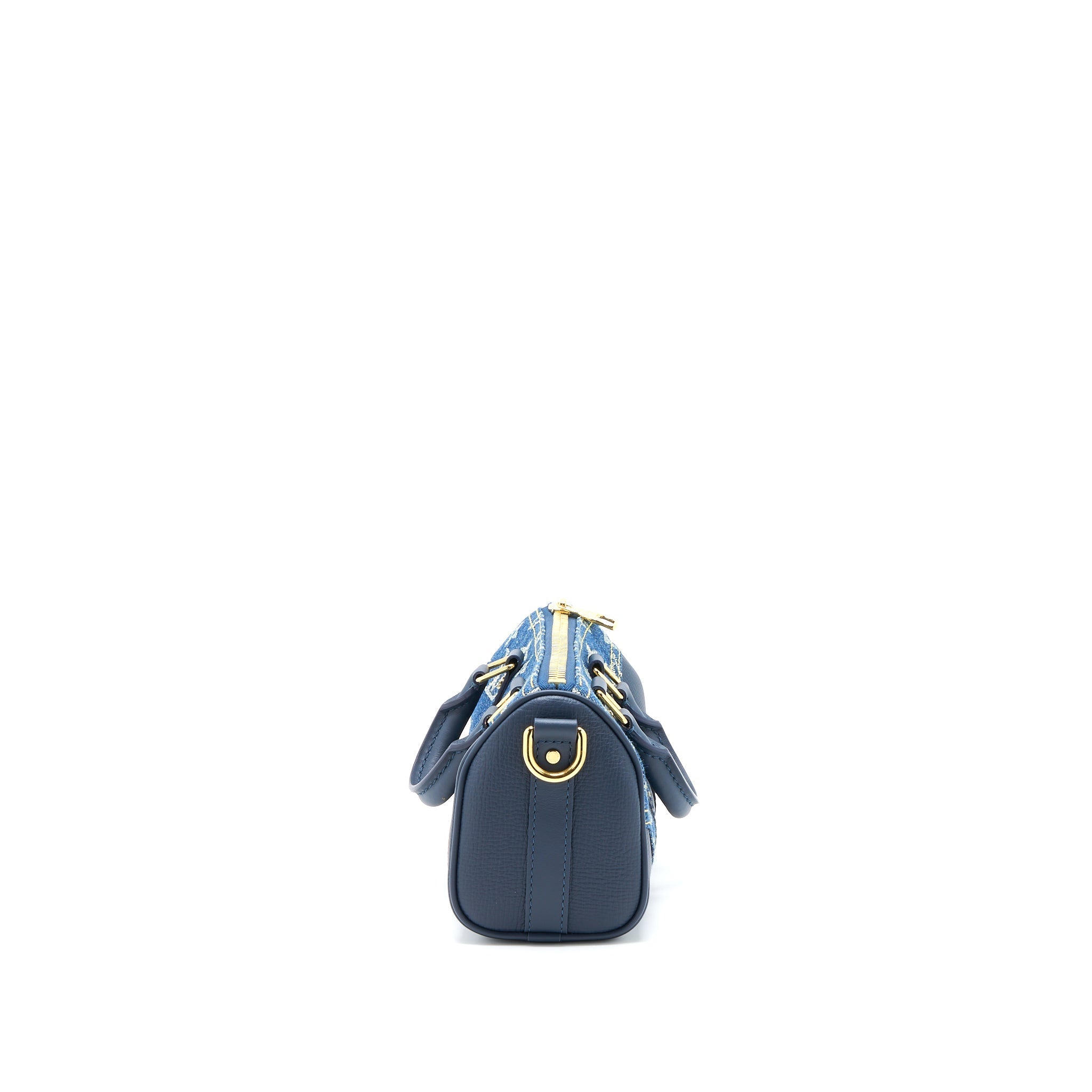 LOUIS VUITTON KEEPALL XS MONOGRAM DENIM/LEATHER BLUE GHW