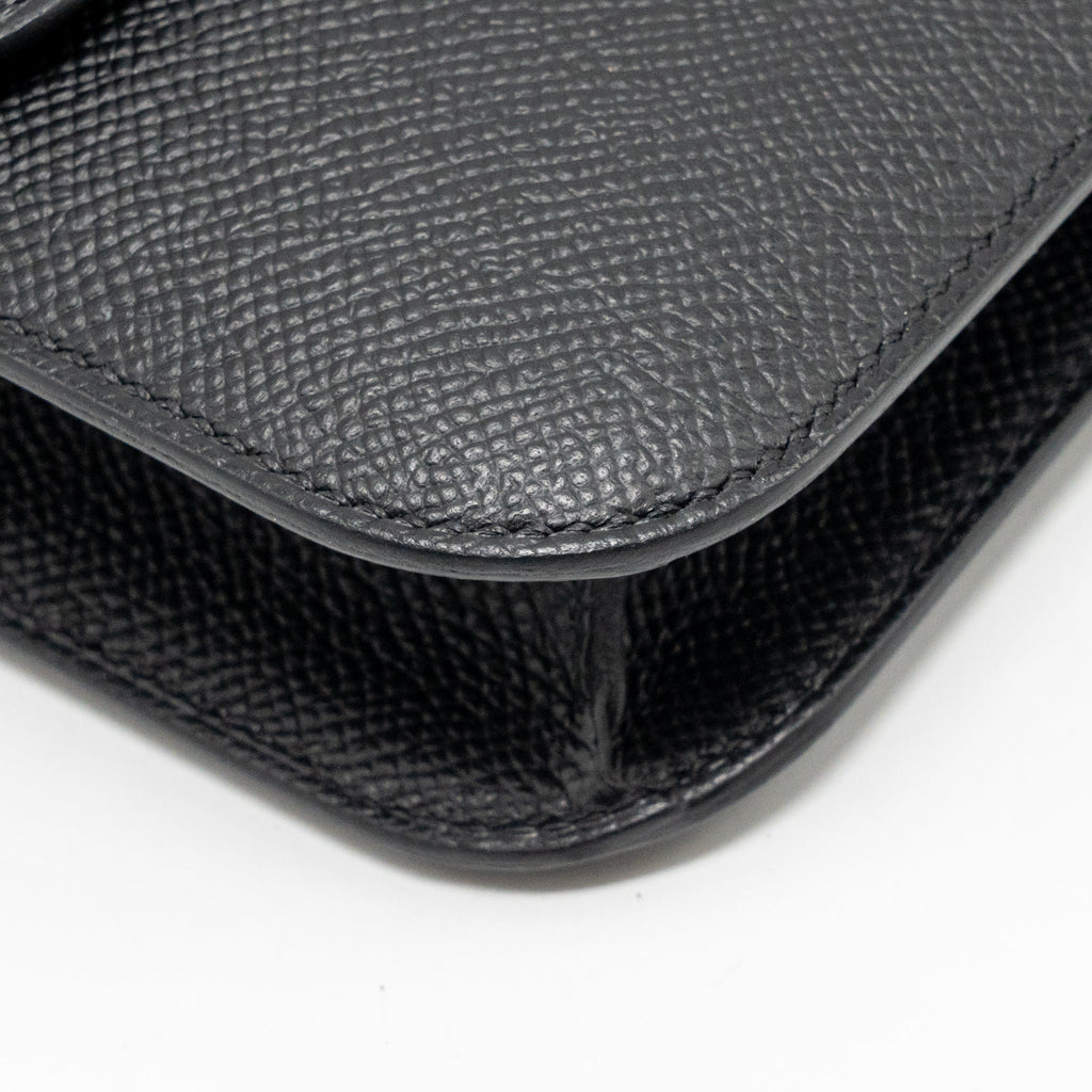 HERMES CONSTANCE ELAN EPSOM BLACK SHW