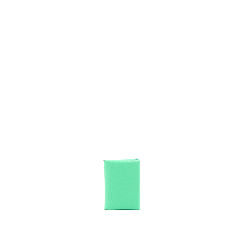 HERMES CALVI DUO EPSOM VERT COMICS/ VERT FIZZ
