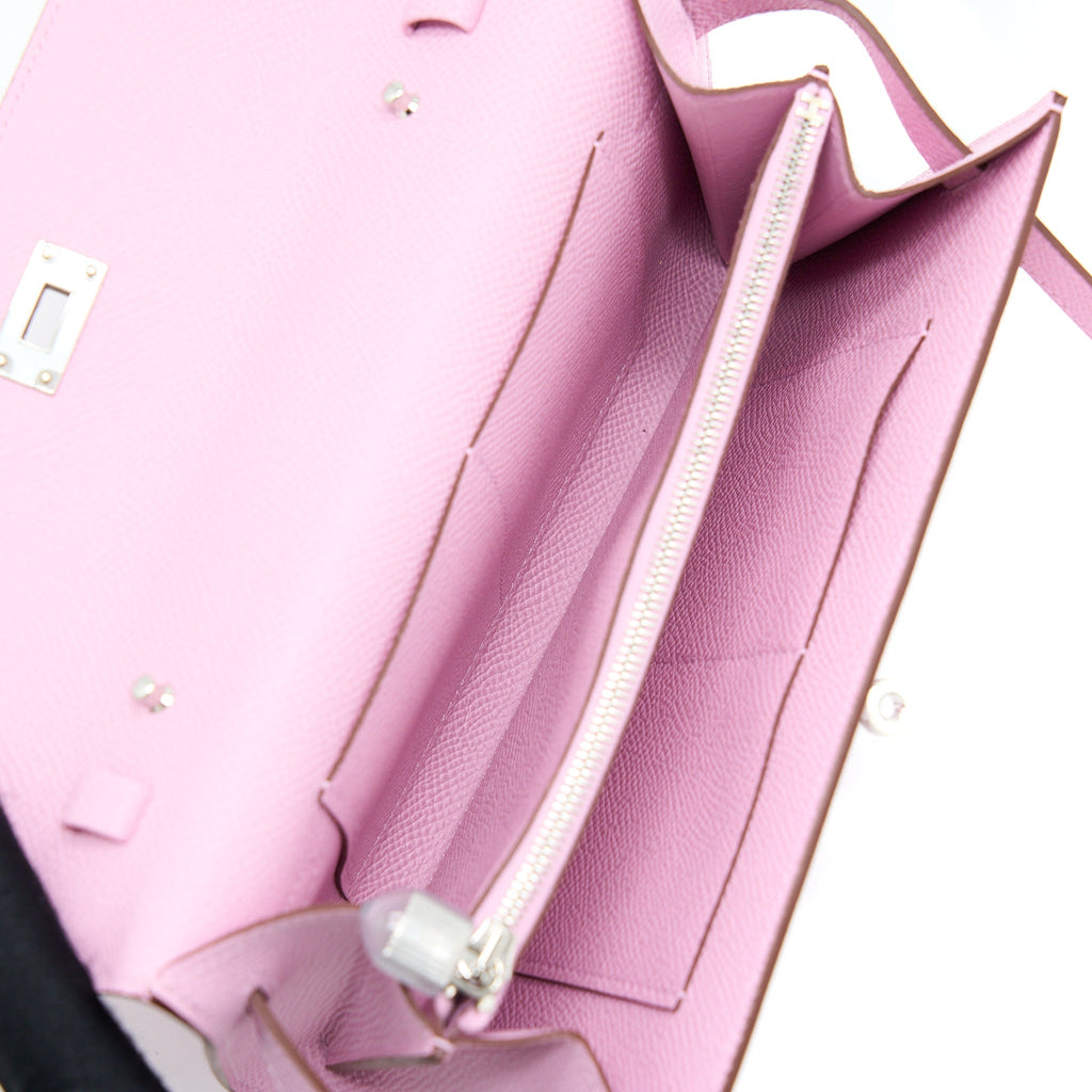 HERMES KELLY TO GO EPSOM X9 MAUVE SYLVESTRE SHW