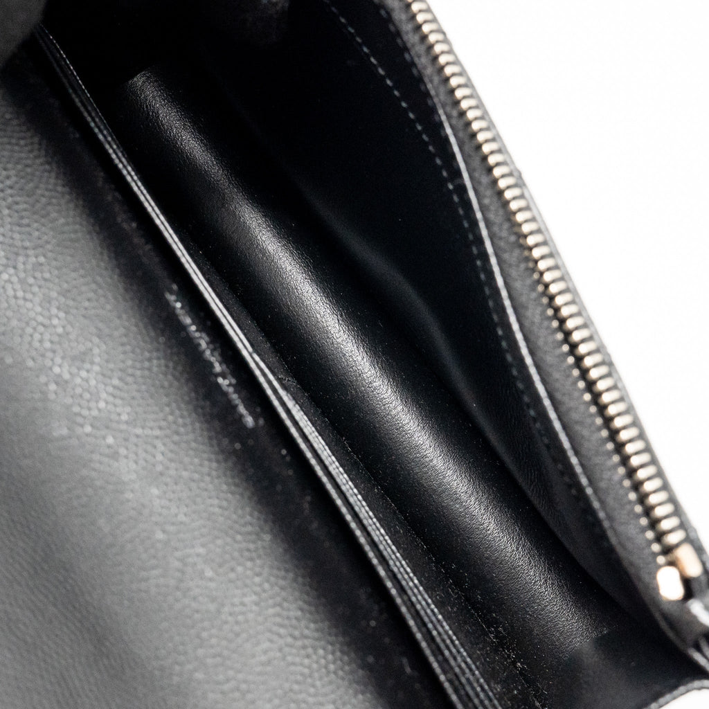 SAINT LAURENT/ YSL ENVELOPE CHAIN WALLET CALFSKIN BLACK SHW