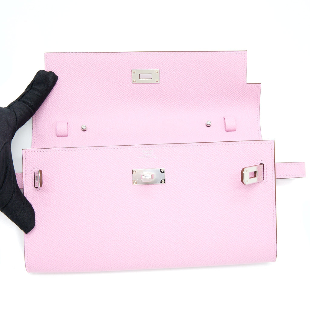 HERMES KELLY TO GO EPSOM X9 MAUVE SYLVESTRE SHW