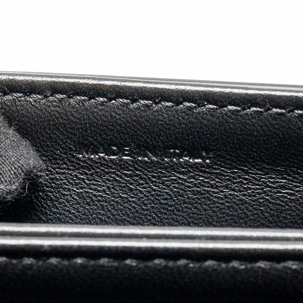 CELINE TEEN TRIOMPHE BAG TRIOMPHE CANVAS/CALFSKIN BLACK/WHITE GHW