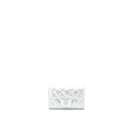 CHANEL QUILTED CLASSIC FLAP CARD HOLDER LAMBSKIN SILVER SHW