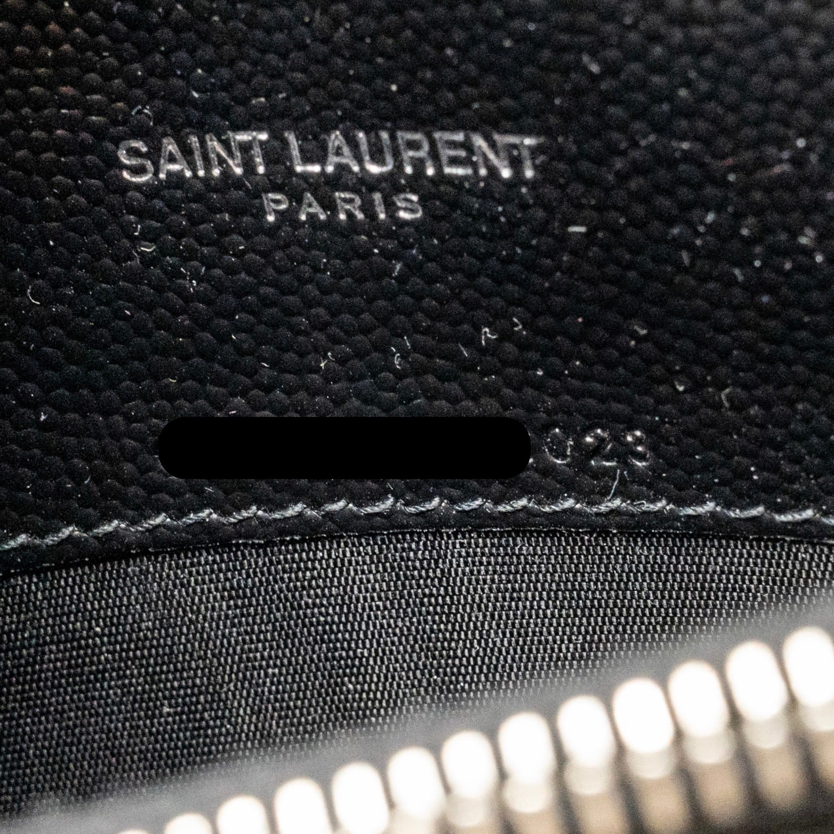 SAINT LAURENT/ YSL ENVELOPE CHAIN WALLET CALFSKIN BLACK SHW
