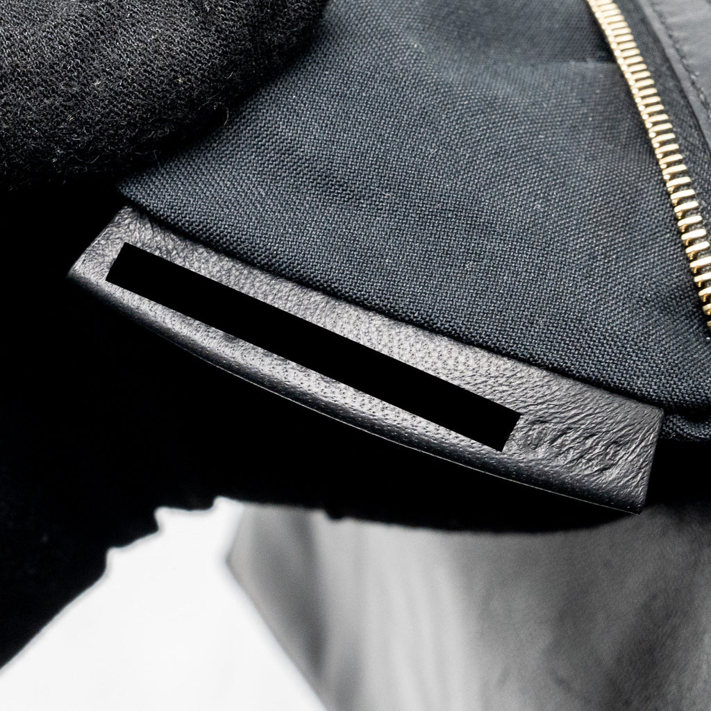 FENDI BAGUETTE BAG WITH FF MOTIF NAPPA BLACK GHW