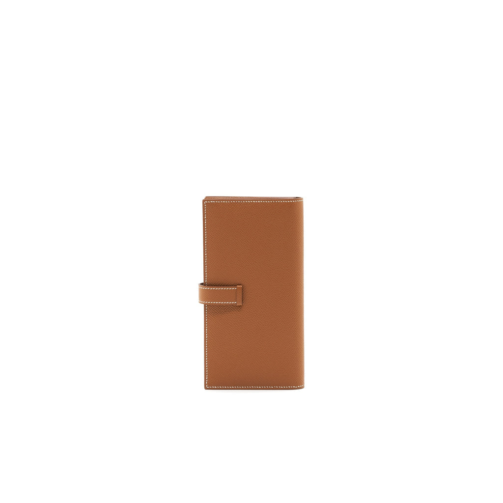 HERMES BEARN WALLET 37 GOLD WITH GHW