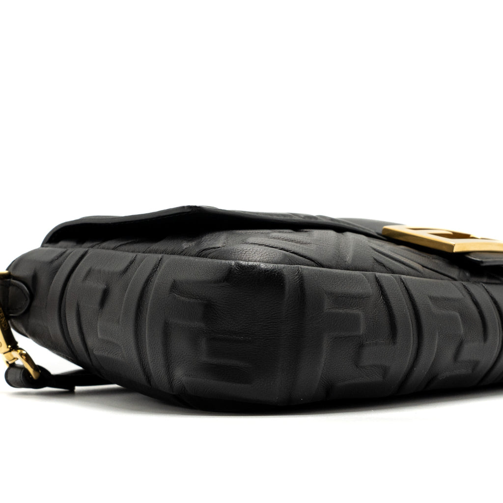 FENDI LARGE BAGUETTE BAG NAPPA BLACK GHW