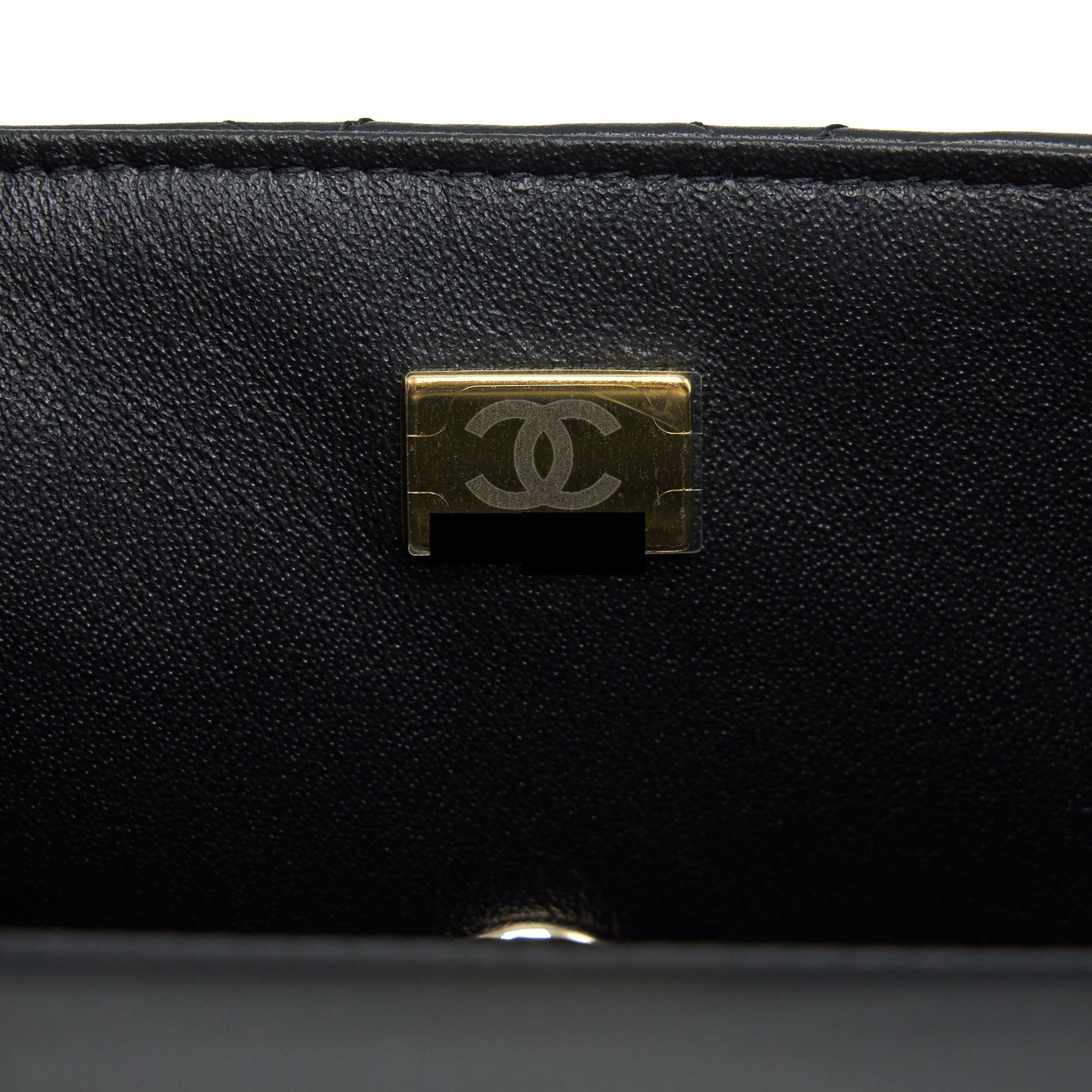 CHANEL 22P TOP HANDLE MINI RECTANGULAR FLAP BAG LAMBSKIN BLACK LGHW