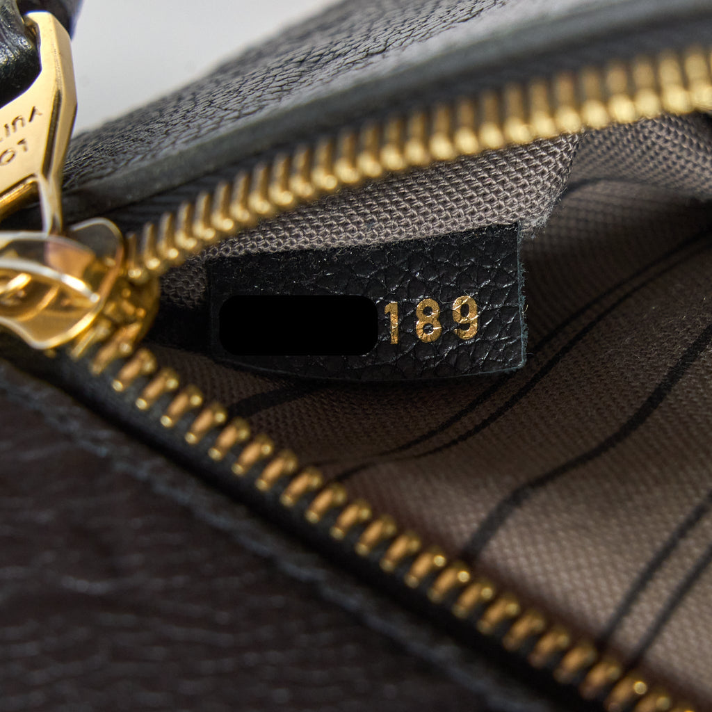 LOUIS VUITTON POCHETTE MÉTIS MONOGRAM EMPREINTE BLACK GHW