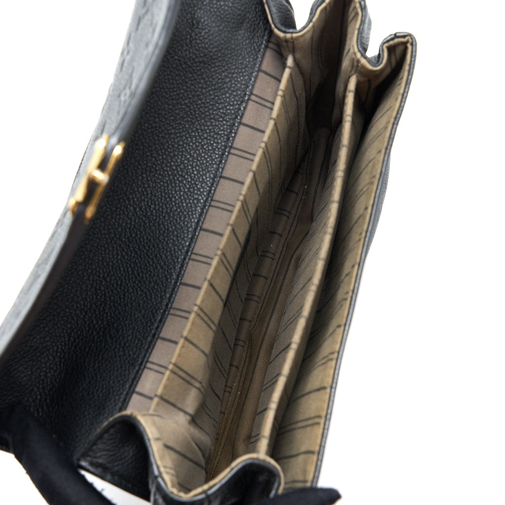 LOUIS VUITTON POCHETTE MÉTIS MONOGRAM EMPREINTE BLACK GHW