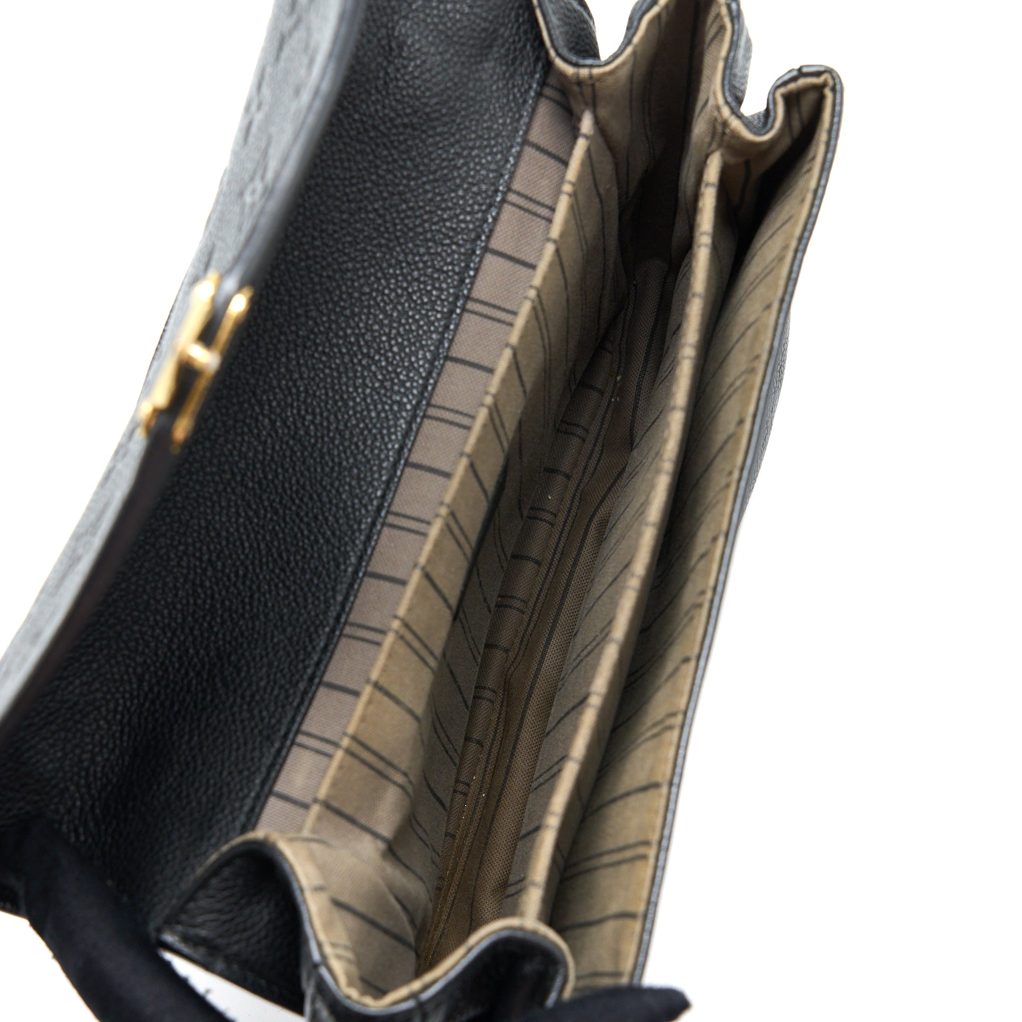 LOUIS VUITTON POCHETTE MÉTIS MONOGRAM EMPREINTE BLACK GHW