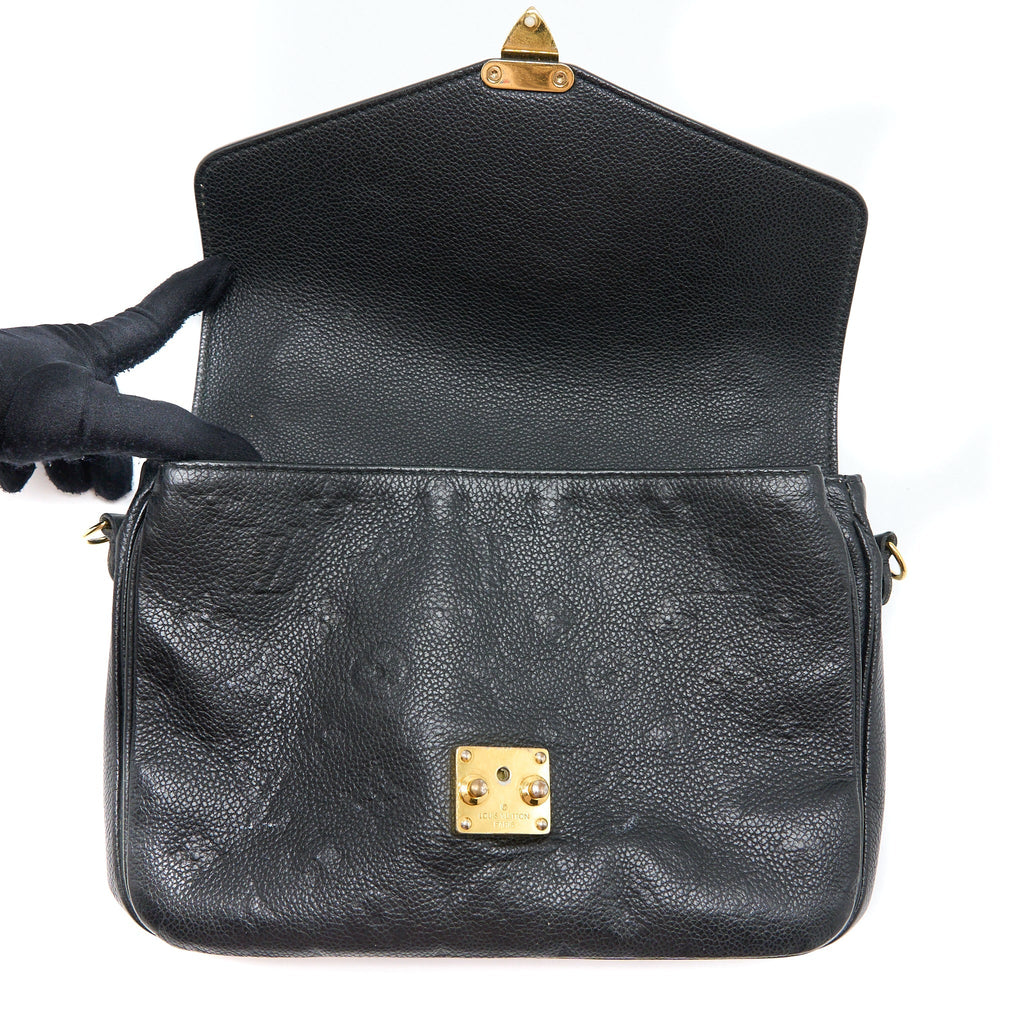 LOUIS VUITTON POCHETTE MÉTIS MONOGRAM EMPREINTE BLACK GHW