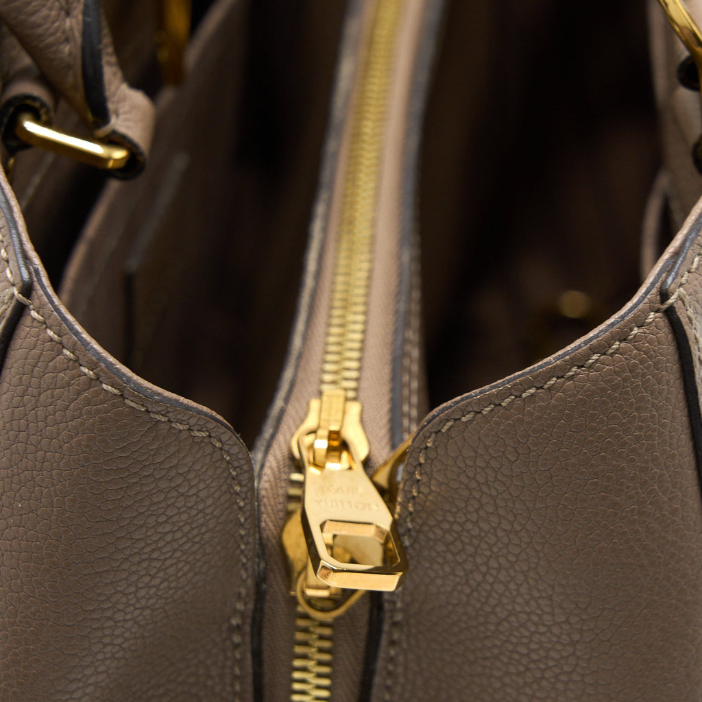 LOUIS VUITTON MONTAIGNE MM MONOGRAM EMPREINTE DARK BEIGE GHW