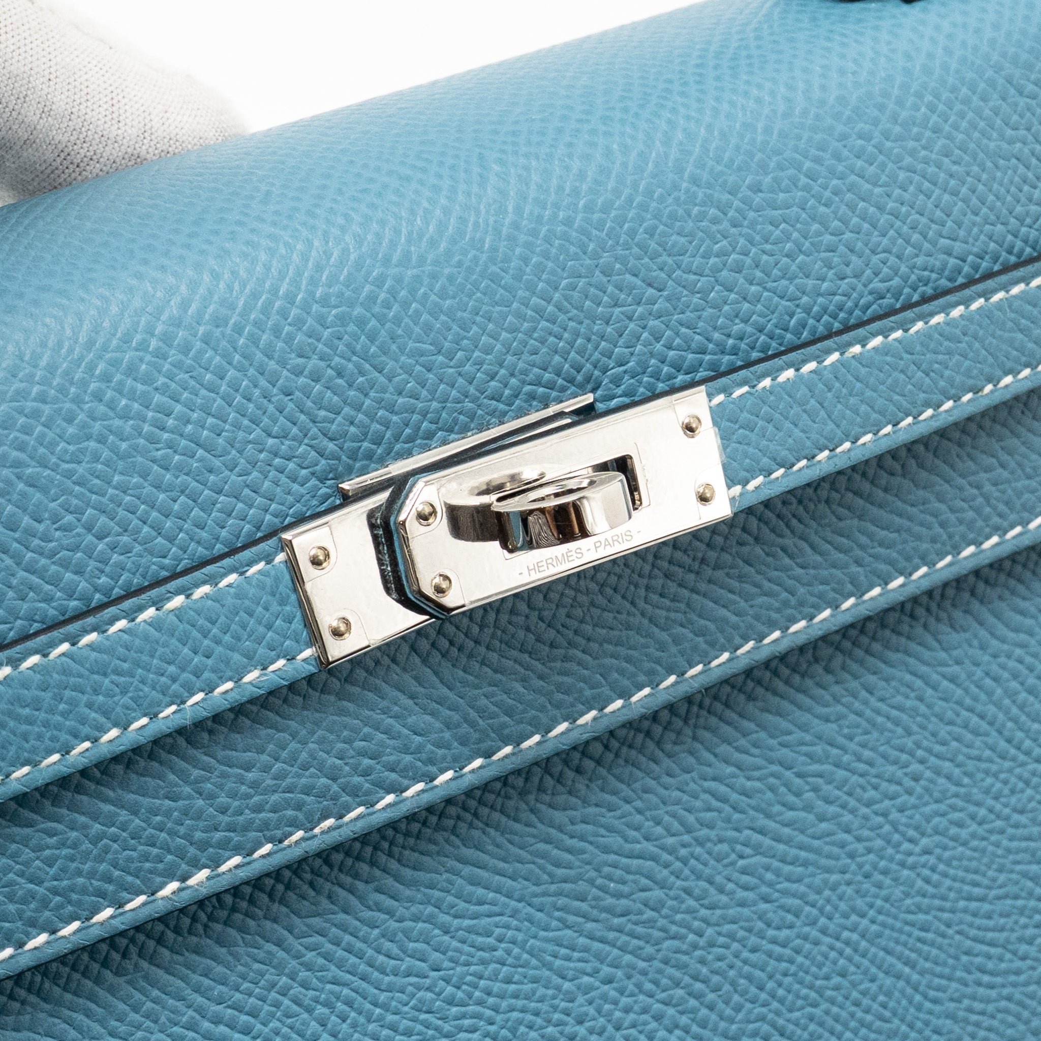 HERMES KELLY 25 EPSOM NEW BLEU JEAN SHW
