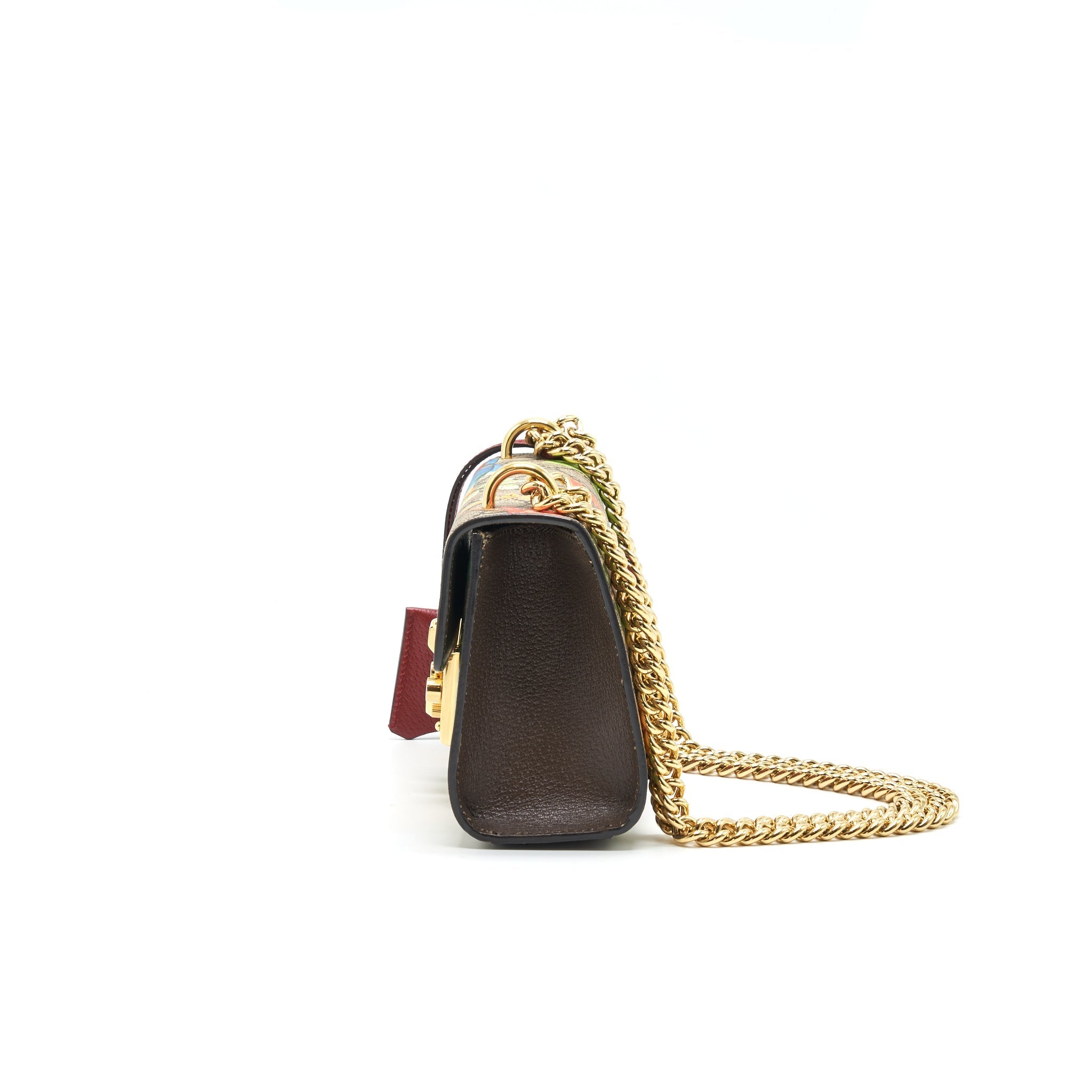 GUCCI SMALL PADLOCK BAG GG SUPREME WITH PATTERN GHW