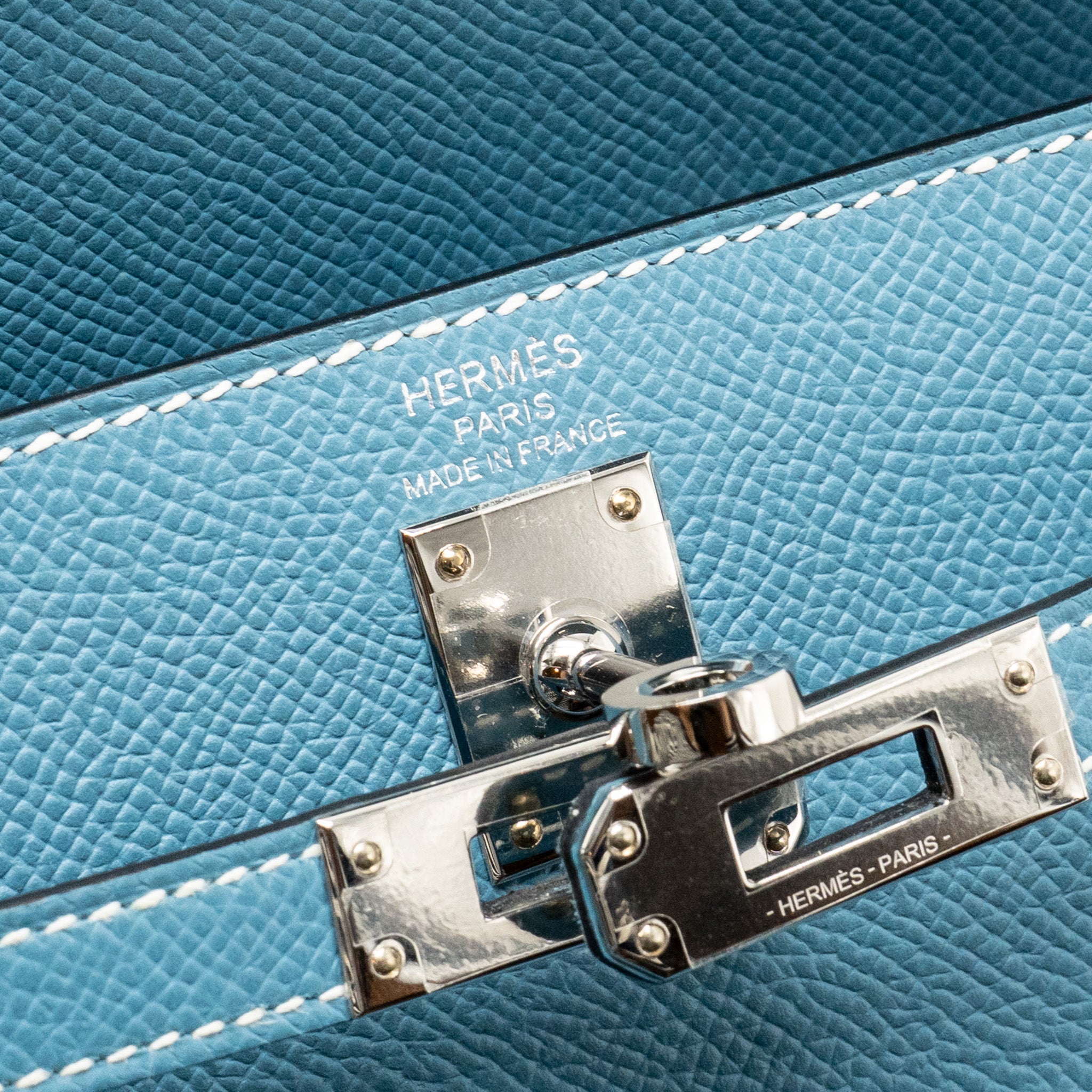 HERMES KELLY 25 EPSOM NEW BLEU JEAN SHW