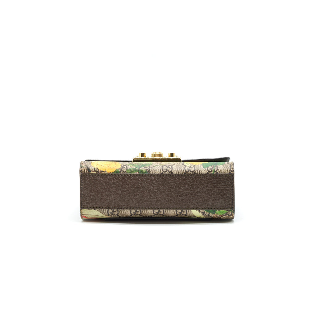 GUCCI SMALL PADLOCK BAG GG SUPREME WITH PATTERN GHW
