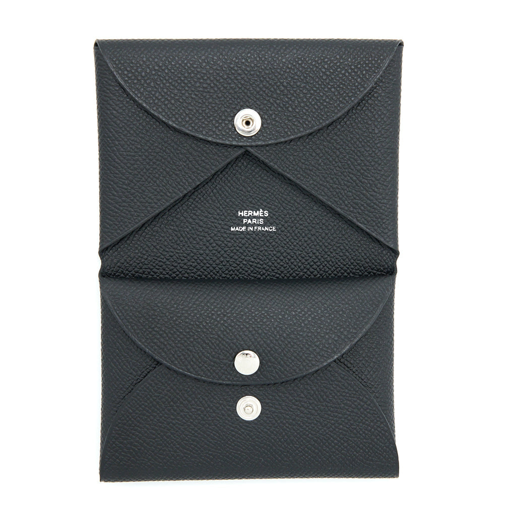 HERMES CALVI DUO EPSOM BLACK