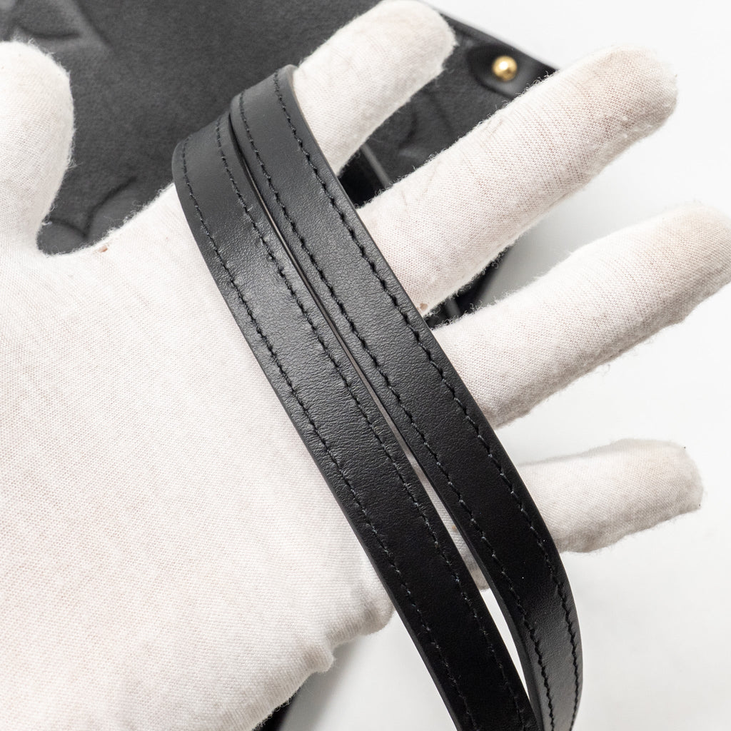 LOUIS VUITTON ONTHEGO GM MONOGRAM EMPREINTE LEATHER BLACK GHW
